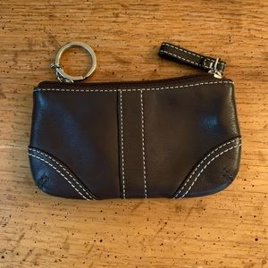 Coach coin wallet - brown leather